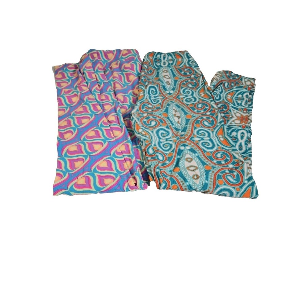 LuLaRoe Buttery Soft Workout Yoga Leggings 2 Pair One Size
